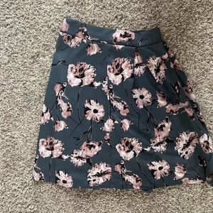 Floral midi skirt